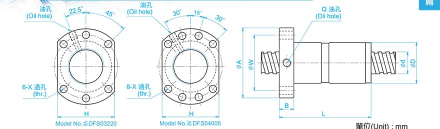 TBI DFS03206-4.8 TBI滚珠丝杆和国产区别